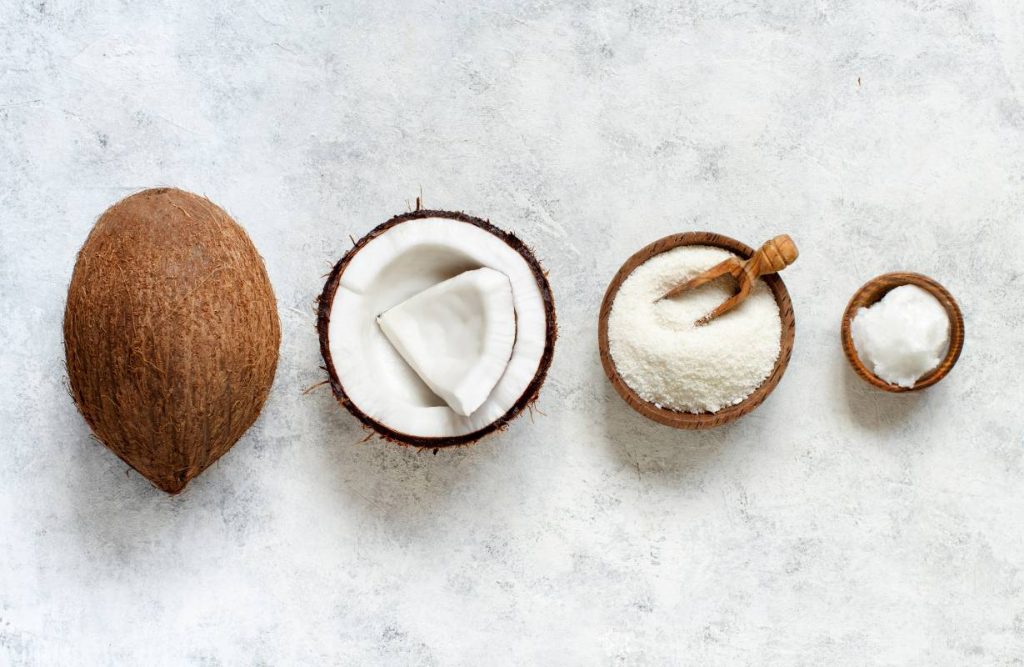 noix de coco sous plusieurs formes